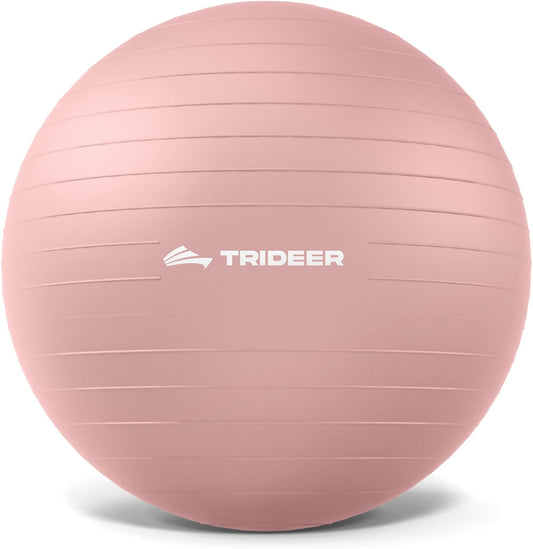 Exercise Ball, Stability Yoga Ball for Physical Therapy, Active Sitting, Pregnancy & Birth Labor Prep, Core Strength, Balance Training, Posture Improvement and Daily Stretching, 55/65/75cm