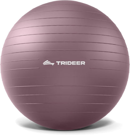 Exercise Ball, Stability Yoga Ball for Physical Therapy, Active Sitting, Pregnancy & Birth Labor Prep, Core Strength, Balance Training, Posture Improvement and Daily Stretching, 55/65/75cm