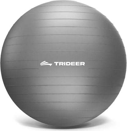 Exercise Ball, Stability Yoga Ball for Physical Therapy, Active Sitting, Pregnancy & Birth Labor Prep, Core Strength, Balance Training, Posture Improvement and Daily Stretching, 55/65/75cm