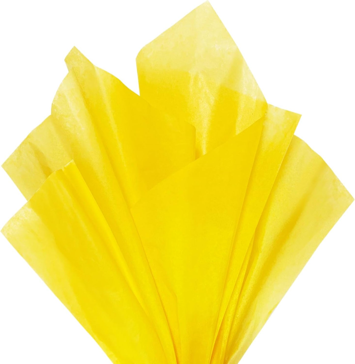 120 Sheets 20"X14" Yellow Tissue Paper for Gift Bags Wrapping, Art Tissue Paper Bulk for Weddings Birthday Party Crafts Decoration