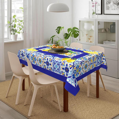Lemon Rectangle Tablecloth Washable Table Cloth 60x90 Inch Table Cover Waterproof for Decoration Kitchen Dining Room