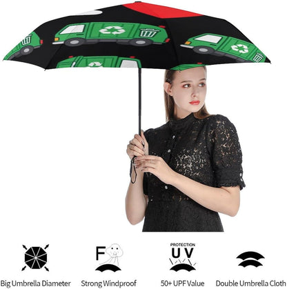 Compact Lightweight Automatic Umbrellas | Sunproof Waterproof Auto Open/Close Golf Umbrellas for Commuter Beach