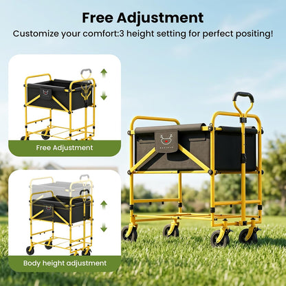 Foldable Dog Bath Cart for Dirty Outdoor Dog and Cat | Adjustable Height pet Bath Cart for Small and Medium Dogs(5-55 lbs)and Cat,No Need to Carry Your Muddy Pup Home