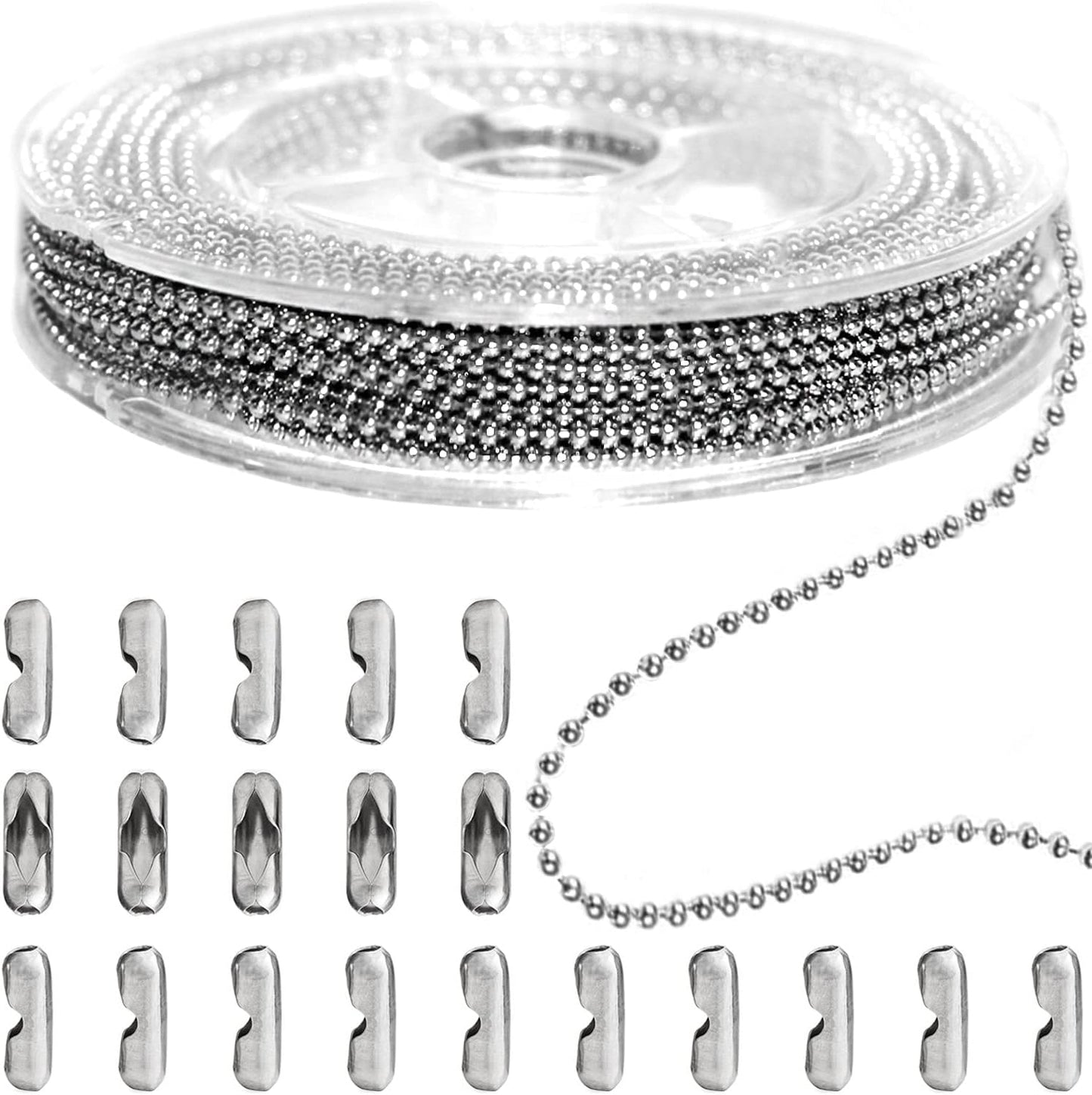 33ft Gold Chain for Jewelry Making Non-Tarnish 18K Gold Plated Stainless Steel Jewelry Chain for Jewelry Making Findings Supplies for Valentines Day Necklaces Earrings Bracelets DIY Crafts - 2mm Links