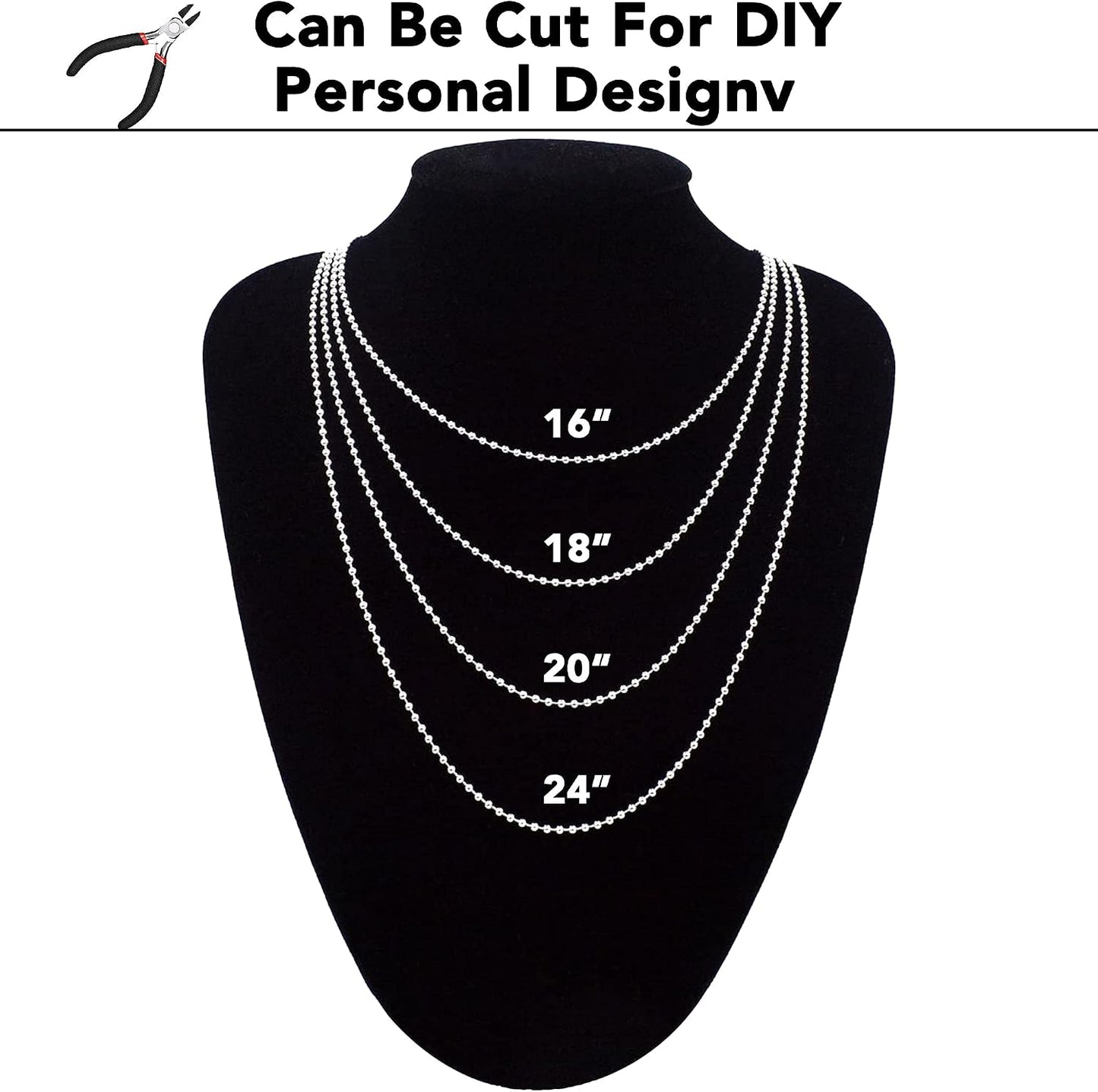 33ft Gold Chain for Jewelry Making Non-Tarnish 18K Gold Plated Stainless Steel Jewelry Chain for Jewelry Making Findings Supplies for Valentines Day Necklaces Earrings Bracelets DIY Crafts - 2mm Links