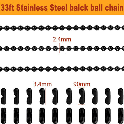 33ft Gold Chain for Jewelry Making Non-Tarnish 18K Gold Plated Stainless Steel Jewelry Chain for Jewelry Making Findings Supplies for Valentines Day Necklaces Earrings Bracelets DIY Crafts - 2mm Links