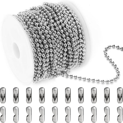 33ft Gold Chain for Jewelry Making Non-Tarnish 18K Gold Plated Stainless Steel Jewelry Chain for Jewelry Making Findings Supplies for Valentines Day Necklaces Earrings Bracelets DIY Crafts - 2mm Links
