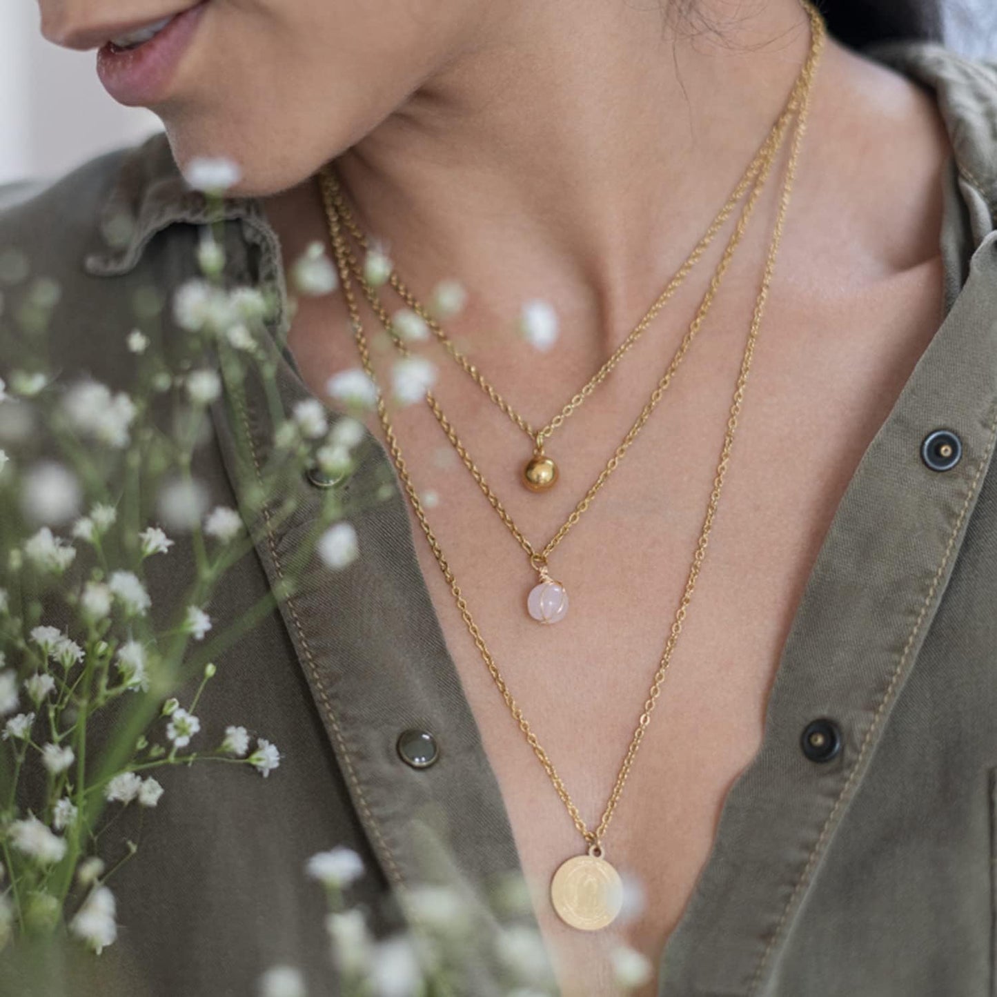 33ft Gold Chain for Jewelry Making Non-Tarnish 18K Gold Plated Stainless Steel Jewelry Chain for Jewelry Making Findings Supplies for Valentines Day Necklaces Earrings Bracelets DIY Crafts - 2mm Links