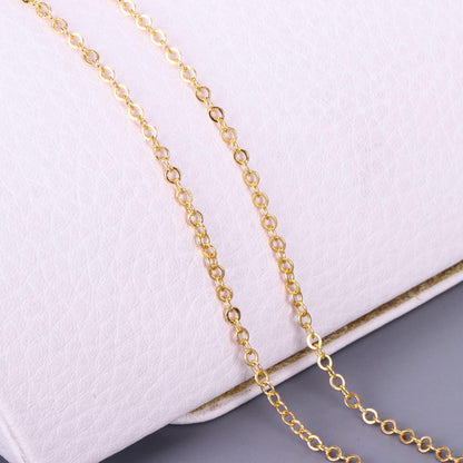 33ft Gold Chain for Jewelry Making Non-Tarnish 18K Gold Plated Stainless Steel Jewelry Chain for Jewelry Making Findings Supplies for Valentines Day Necklaces Earrings Bracelets DIY Crafts - 2mm Links