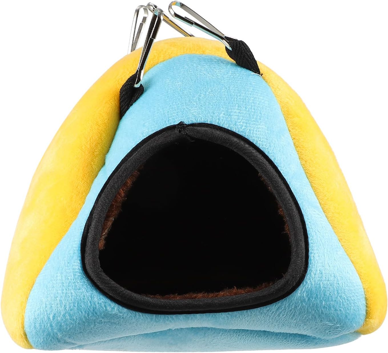 Small Animal Pet Nest Warm House with Soft Cotton Bedding, Yellow Hamster Hideout Bed for Guinea Pigs, Squirrels, Sugar Gliders, and Chinchillas in Winter