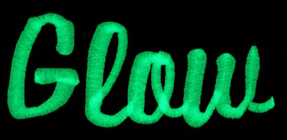 Glow in the Dark Embroidery Thread, 1000M, Yellow | Glow in the dark embroidery thread adds luminous detail to designs. Works with embroidery and sewing machines.