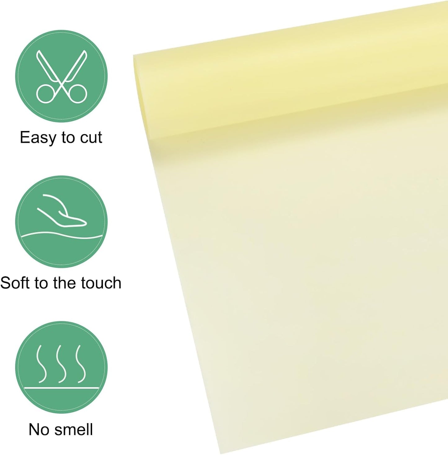 20 Sheets Flower Wrapping Paper Bouquet, 23 Inch Light Yellow BOPP Waterproof Floral Wrapping Paper Flower Packaging DIY for Wedding/Party/Birthday/Gift Bouquet Wrap Paper