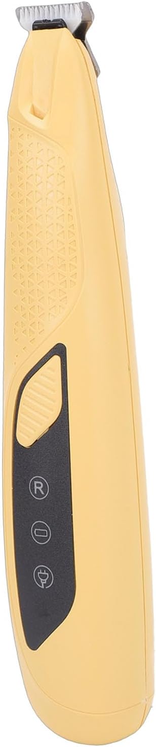 Dog Paws Trimmer with LED Light, Rechargeable Cordless Small Pet Hair Grooming Trimmer, Dog Clippers, Portable Pet Grooming Kit for Paws, Eyes, Ears, Face, Rump (Yellow)