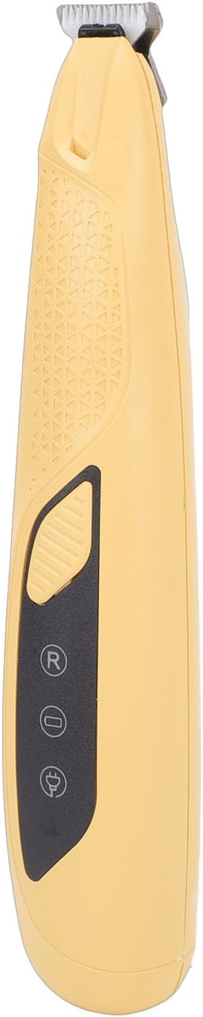 Dog Paws Trimmer with LED Light, Rechargeable Cordless Small Pet Hair Grooming Trimmer, Dog Clippers, Portable Pet Grooming Kit for Paws, Eyes, Ears, Face, Rump (Yellow)