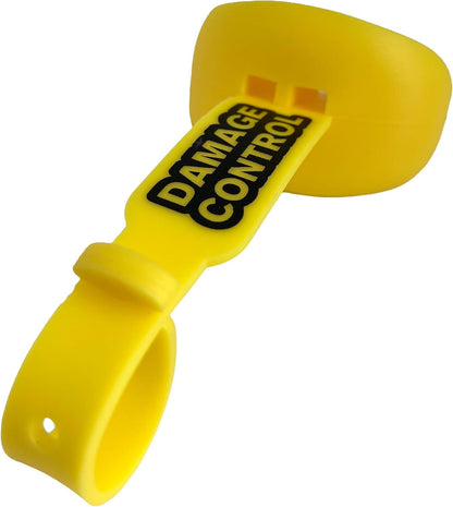 Pacifier Football Mouth Guard – Permanent Strap – Yellow | Youth Football Mouthpiece, No Boiling, Breathable Design, Protects Lips & Teeth, Works with Braces