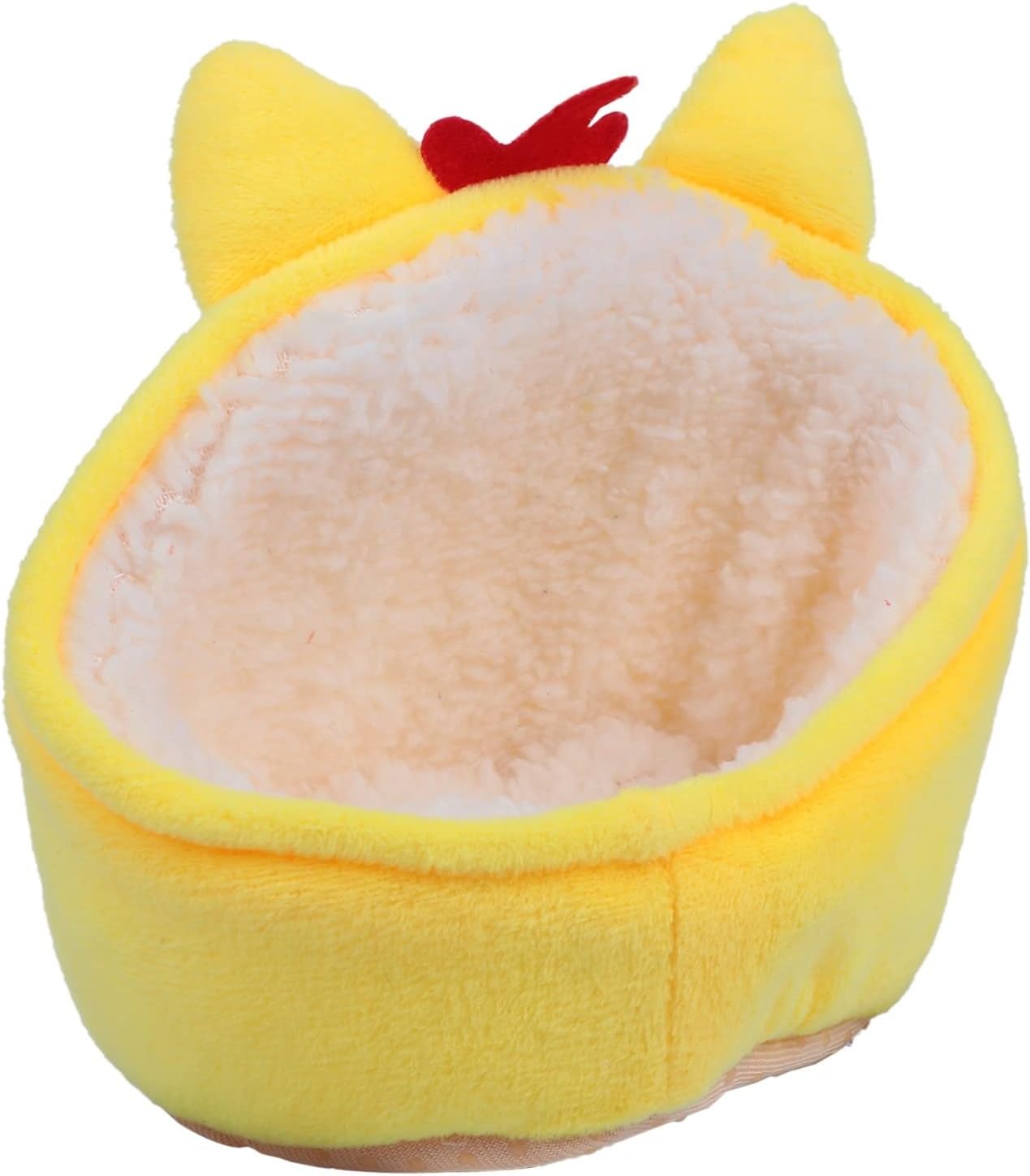 Warm Nest Bed for Small Pets Yellow Mat Cozy Guinea Pig Hideout Pet Hamster Nest