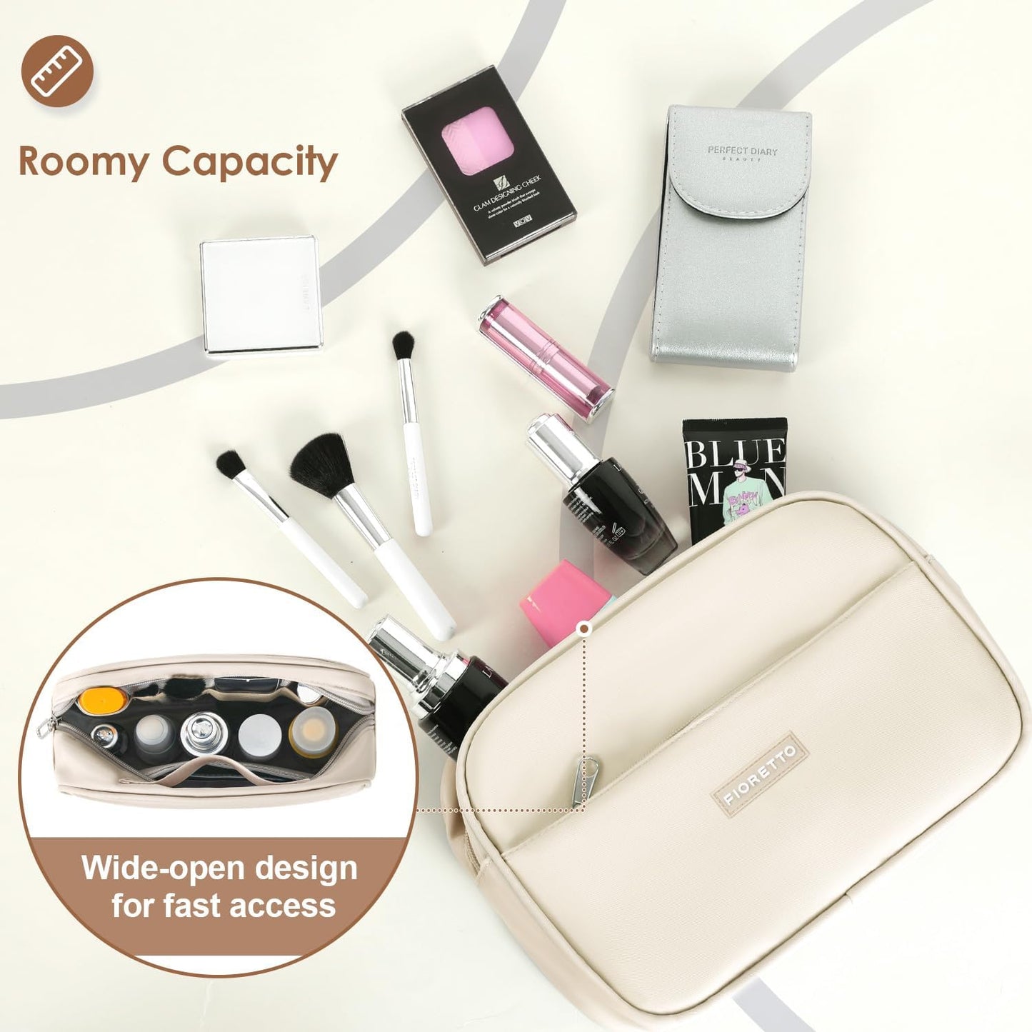 Womens Gym Tote Duffle Bag with Wet Pocket & Shoe Compartment, Sports Duffel Overnight Weekender Hospital Workout Carry on Bag for Girls, Ideal for Travel, Swimming, Dance, Ballet Beige