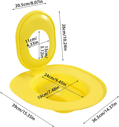 Cat Toilet Seat Training Kit,Removable Pet Toilet Training System,Washable Cleaning Pad for Cats,Reusable Plastic Trainer for Pet Cleaning,Portable Trainer for Home Pet Shop Pet Care (Yellow)