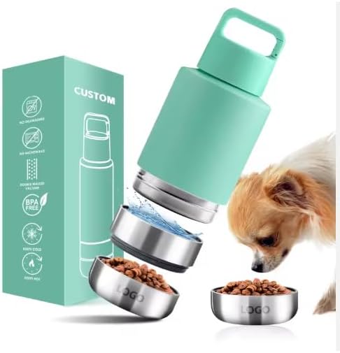 Travel Water Bottle for Dogs - Ideal Dog Mom Gifts - Convenient Travel Dog Bowls - Perfect for Hydration on the Go - Portable Solution for Pet Owners (Yellow)