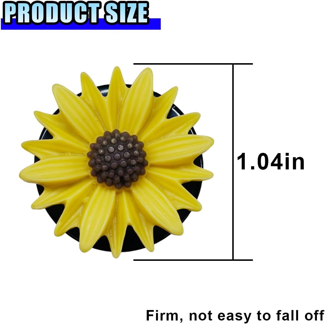 3PCS Daisy Flower Car Dashboard Air Vent Trim Clip, Cute Daisy Air Conditioner Outlet Clip Car Charm for Women, Car Air Vent Clip Auto Interior Decoration for Girls Present (Yellow)