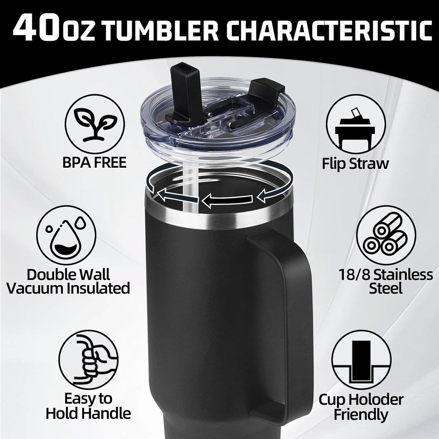 20 oz Tumbler with Handle, Stainless Steel Insulated Tumbler with Lid and Straw, Double Wall Vacuum Coffee Mug Tumbler, Insulated Coffee Thermal Cup for Cold and Hot (Yellow, 20 Ounces)