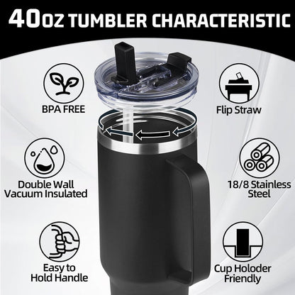 20 oz Tumbler with Handle, Stainless Steel Insulated Tumbler with Lid and Straw, Double Wall Vacuum Coffee Mug Tumbler, Insulated Coffee Thermal Cup for Cold and Hot (Yellow, 20 Ounces)