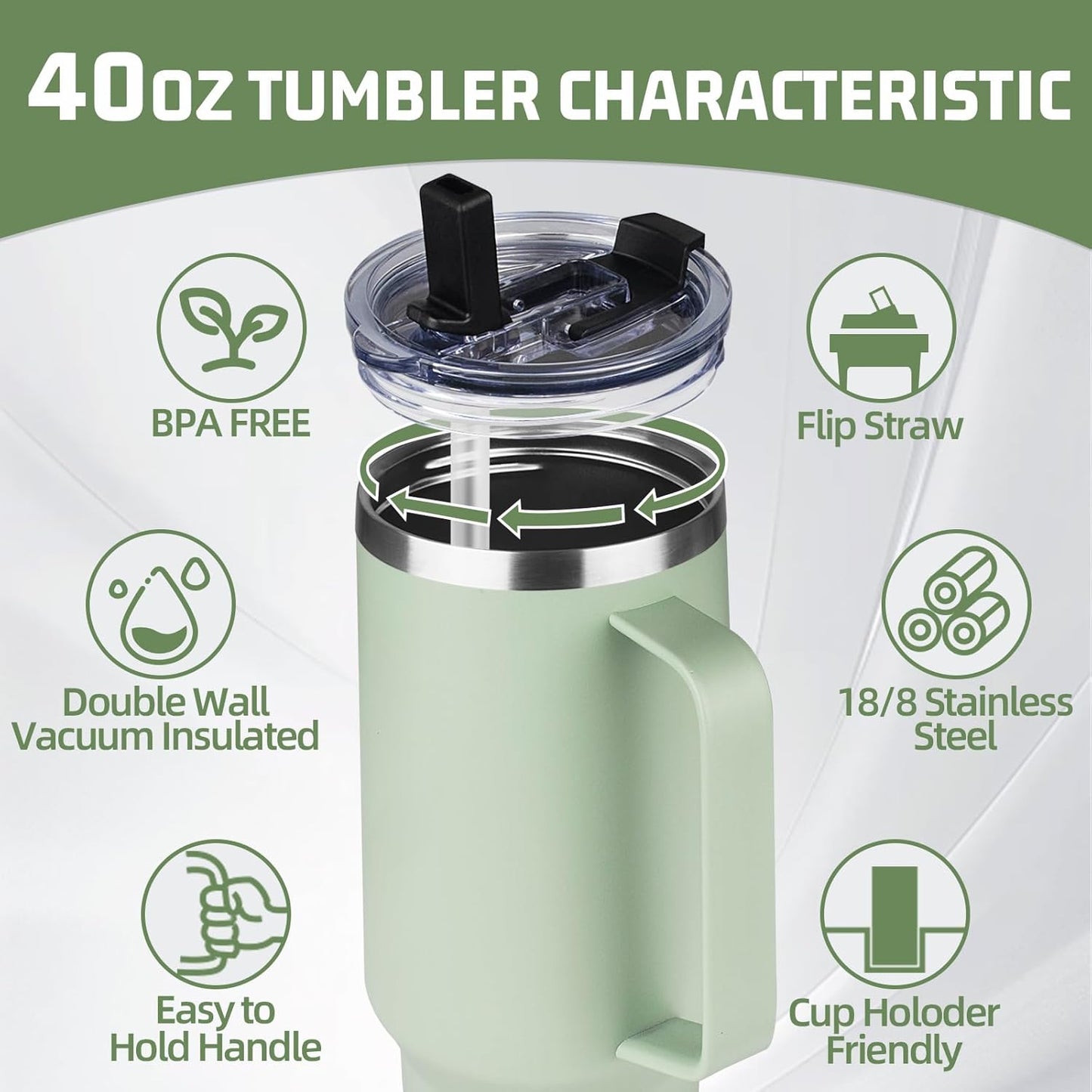 20 oz Tumbler with Handle, Stainless Steel Insulated Tumbler with Lid and Straw, Double Wall Vacuum Coffee Mug Tumbler, Insulated Coffee Thermal Cup for Cold and Hot (Yellow, 20 Ounces)