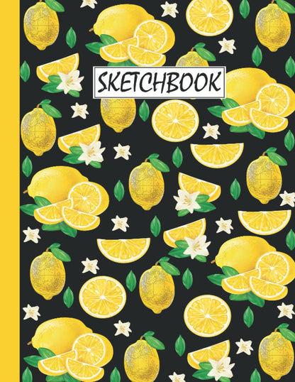 Lemon Sketchbook: Lemon Pattern Sketching, Sketch Drawing, Sketchbook For Men, Women, Girls, Boys And Kids