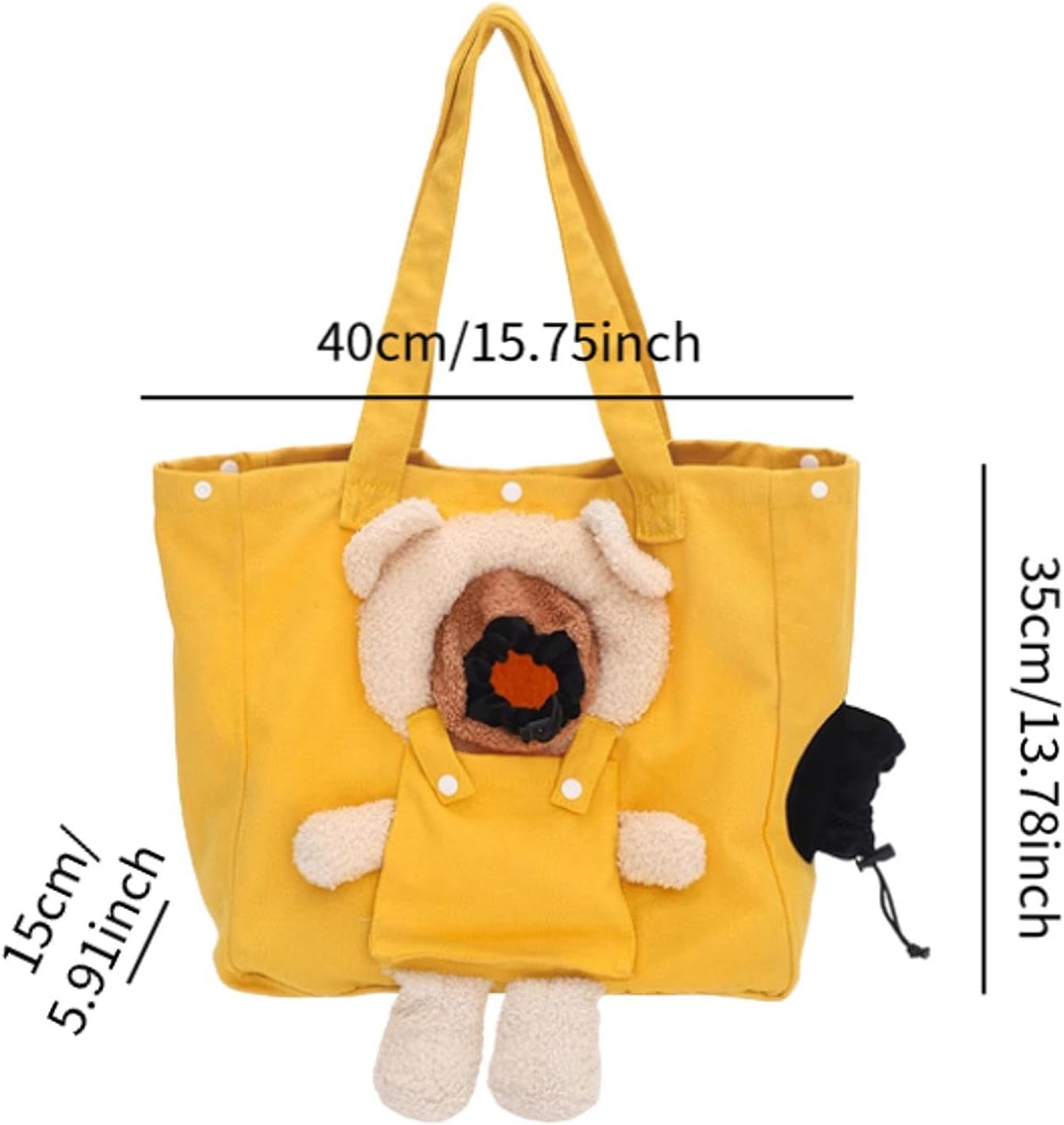 Cat Carrier Shoulder Bag Puppy Travel Bag Handheld Pet Accessories Carrying Handbag Cat Carrier for Traveling Outdoor, Yellow