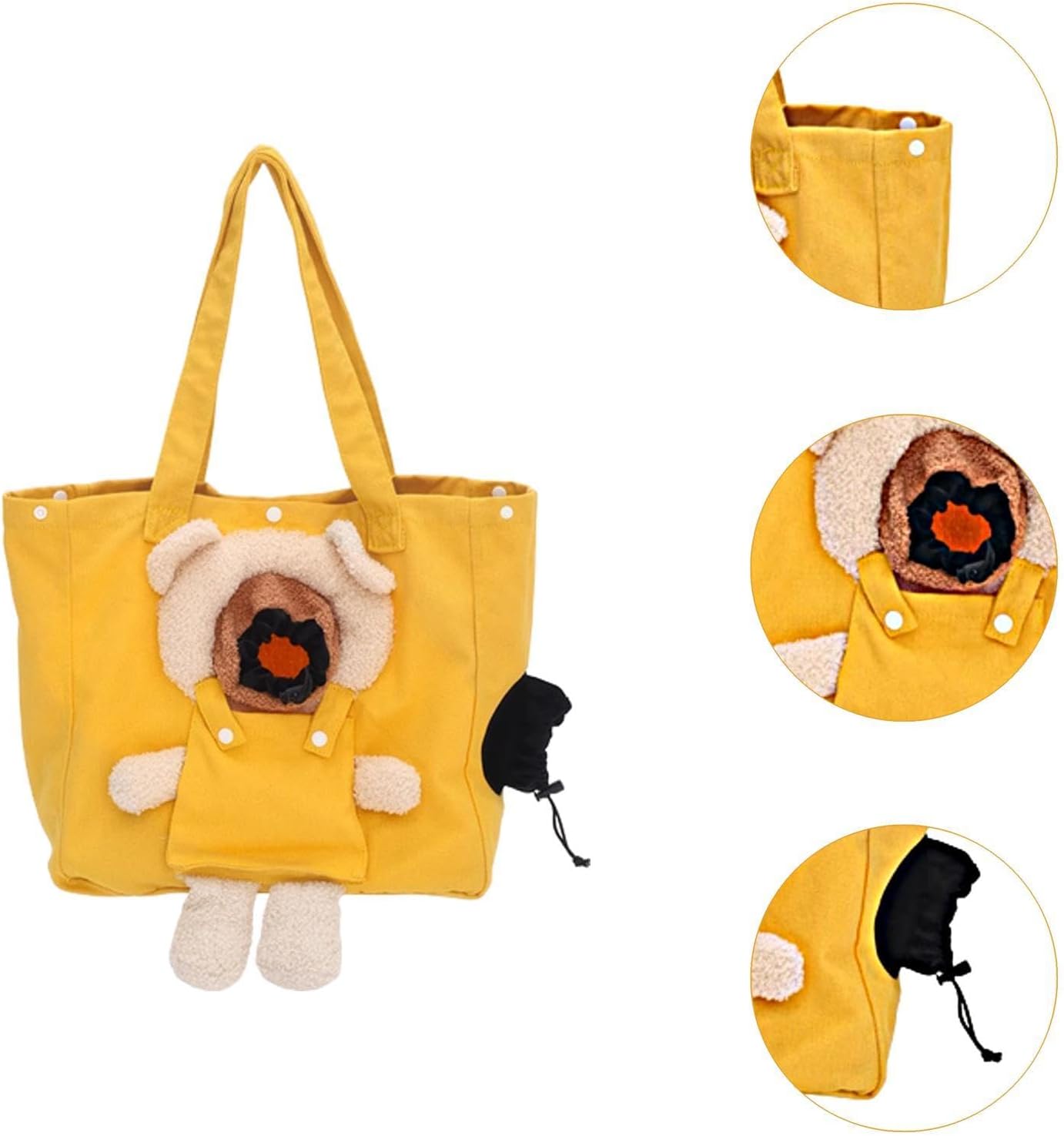 Cat Carrier Shoulder Bag Puppy Travel Bag Handheld Pet Accessories Carrying Handbag Cat Carrier for Traveling Outdoor, Yellow