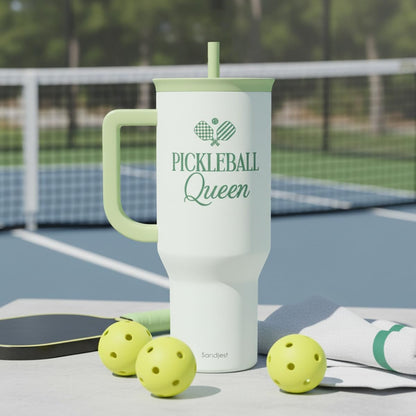 Lemon 40oz Tumbler with Handle and Straw, Insulated Stainless Steel Travel Coffee Mug for Women Girls, Gift Idea for Birthday Christmas Mothers Day Summer Vacation