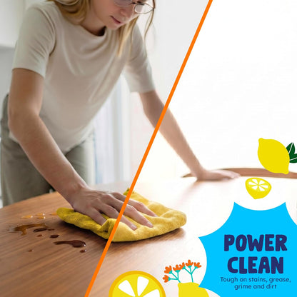 Lemon Vinegar All Purpose Cleaning Spray | Distilled Cleaning Vinegar | Plant-Derived All Purpose Cleaner | Living Room, Bathroom, & Kitchen | 3 Pack