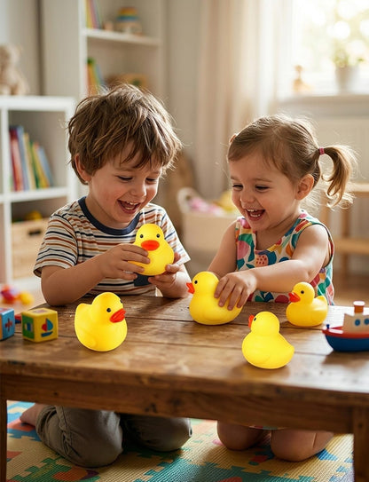 4PCS Yellow Duck Stress Relief Toys Cute Duck Stress Fidget Ball for Kids