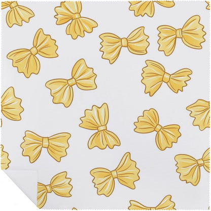 Yellow Bows Fashion Cloth Napkins Washable 18.7x18.7 Inches Christmas ‎Wedding Party