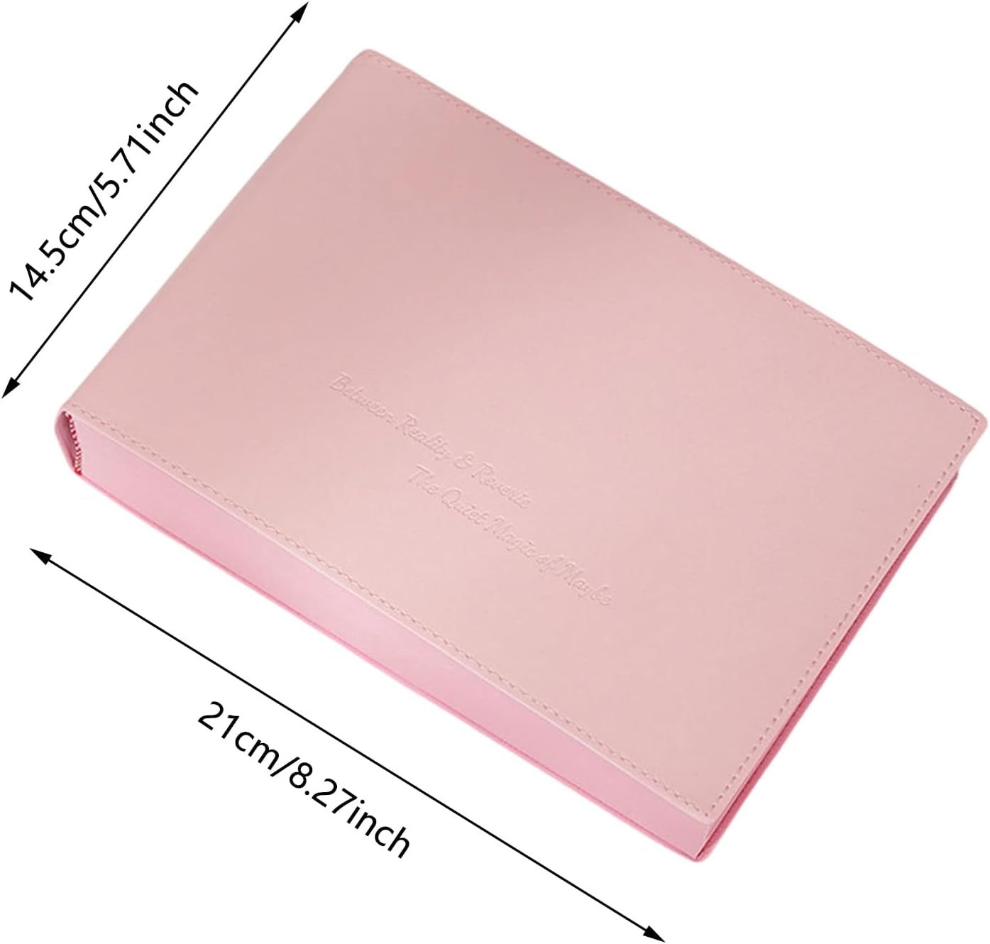 Thickened Color Brick Notebook, PU Leather Cover A5 720 Hardcover Journal, Solid Color Pages Thick Paper Ribbon Bookmark with Elastic Pen Holder Band,Cute Diary Planner for School Office Study (Yellow)