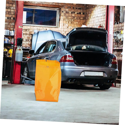 Replacement Janitorial Cart Bag Canvas Cleaning Supply Tote High Capacity Yellow Housekeeping Cleaning Cart Bag for Maintenance Staff