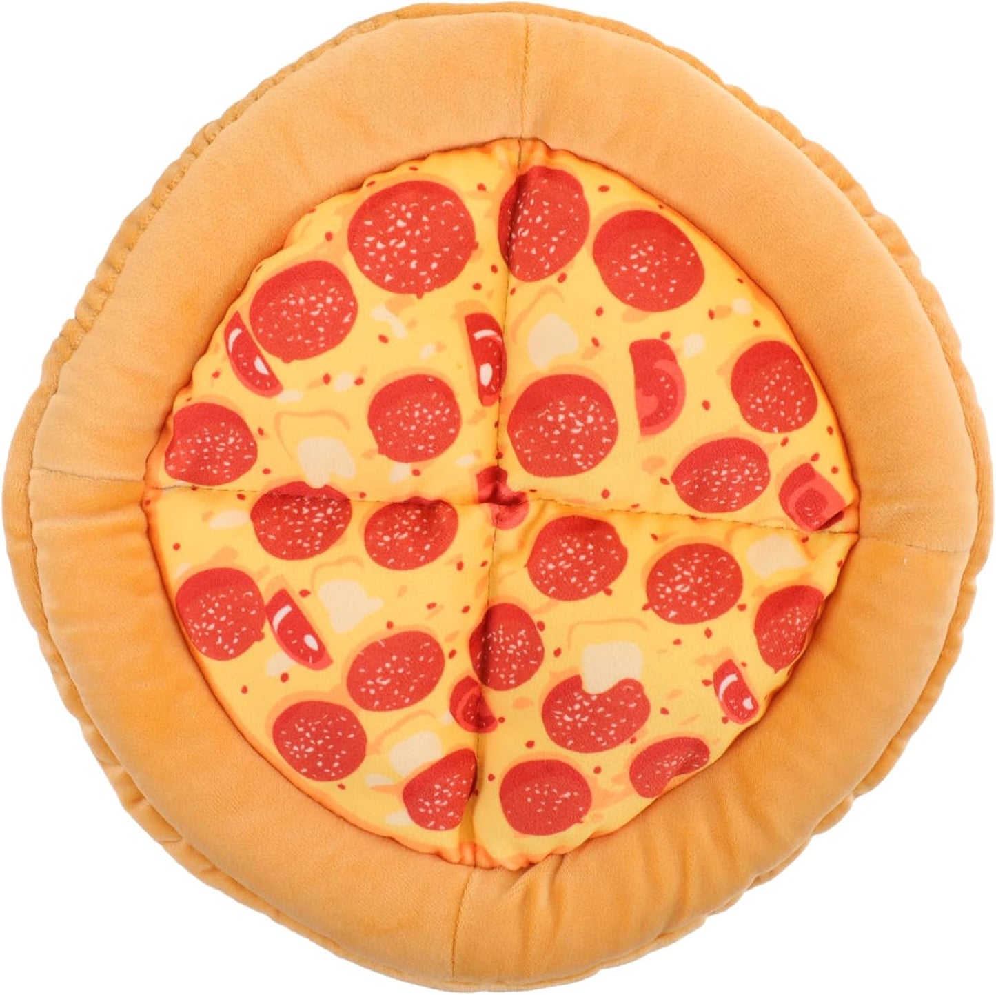 Indoor Cat Kennel Pizza Shaped Warm Bed for Kittens and Small Dogs Scratch Resistant Plush Sleeping Mat for Indoor Cats Cozy Hideout for Rest and Play Yellow Fruit Design