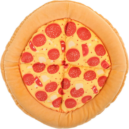 Indoor Cat Kennel Pizza Shaped Warm Bed for Kittens and Small Dogs Scratch Resistant Plush Sleeping Mat for Indoor Cats Cozy Hideout for Rest and Play Yellow Fruit Design