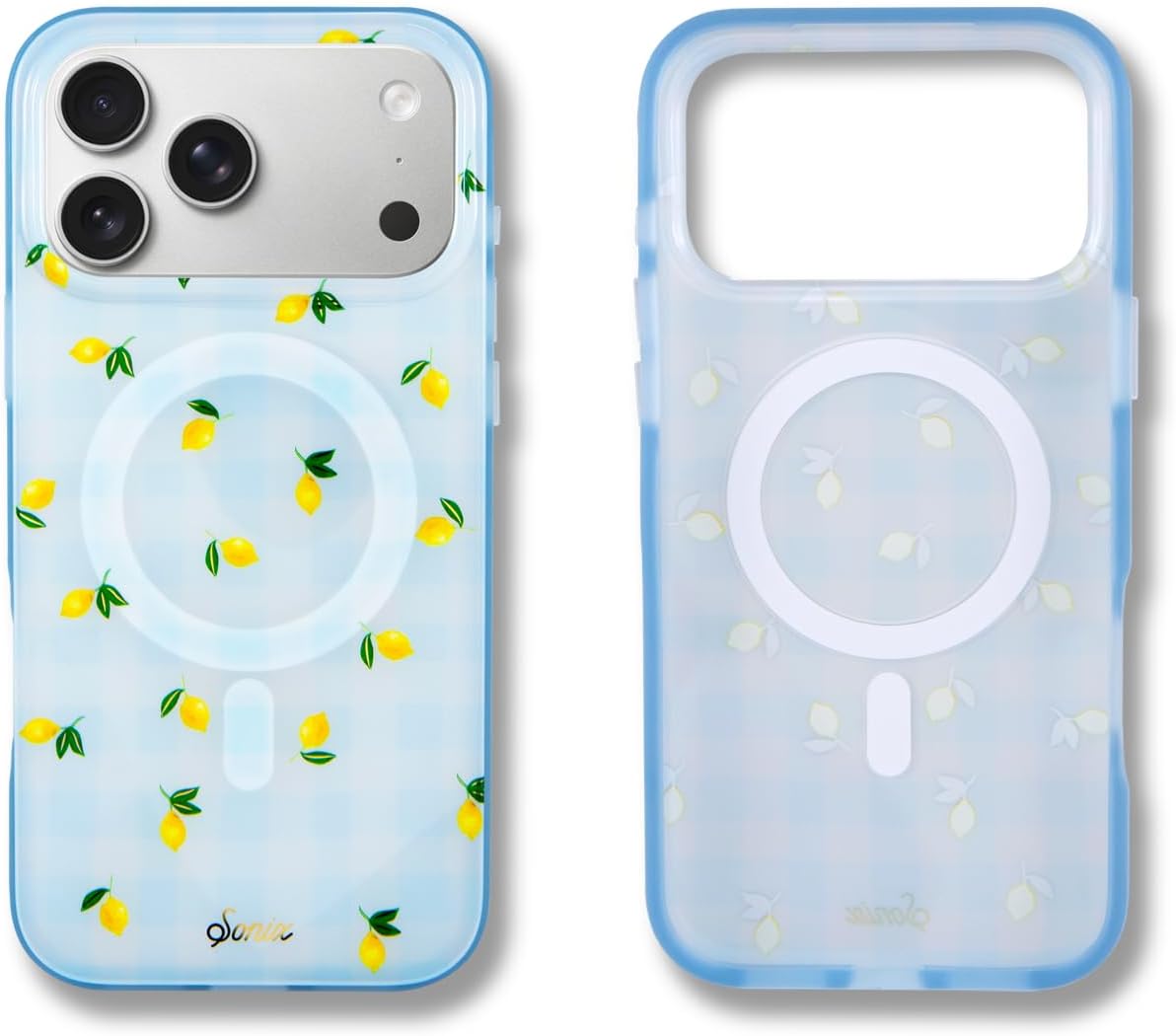 Case for iPhone 17 Pro Max | Compatible with MagSafe | 10ft Drop Tested | Lemon Gingham