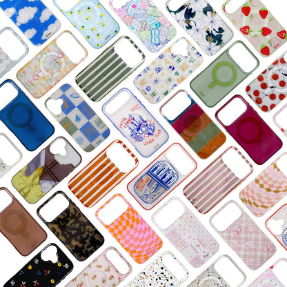 Case for iPhone 17 Pro Max | Compatible with MagSafe | 10ft Drop Tested | Lemon Gingham