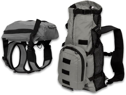 Walk-On - Medium, Buttercup Yellow - Ideal for Dogs with 17-19” Back Length - Lightweight, Packable, Backpack-Style Carrier - Includes Compatible Harness & Storage Bag