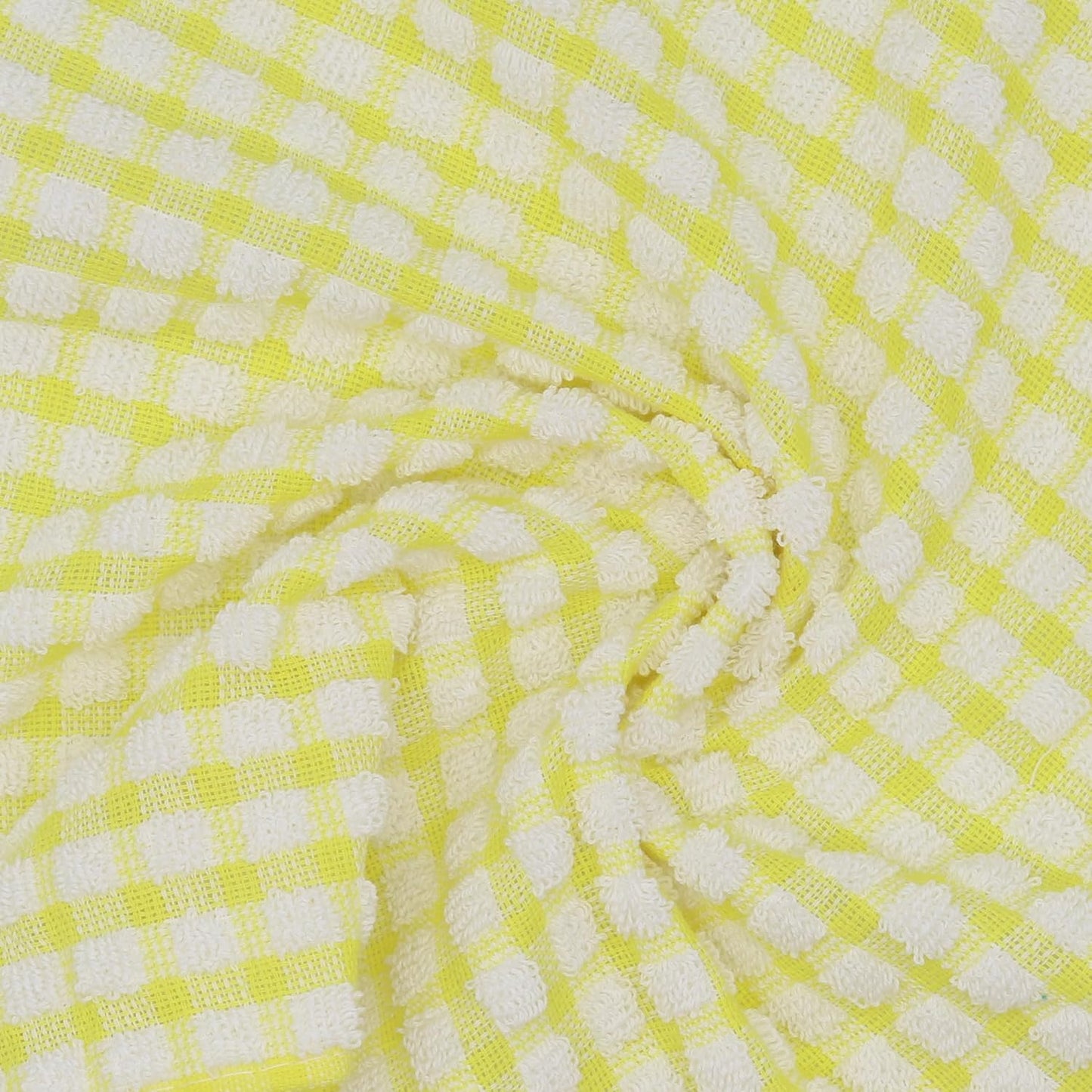 Cotton Dish Rags Dish Cloths For Washing Dishes, 8 Pack,11.8”x11.8”, Yellow | Terry Cloth Wash Rags For Cleaning House, Light Dish Towels Tor Kitchen Drying Dishes, Soft Kitchen Washcloths