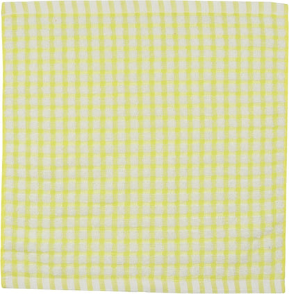 Cotton Dish Rags Dish Cloths For Washing Dishes, 8 Pack,11.8”x11.8”, Yellow | Terry Cloth Wash Rags For Cleaning House, Light Dish Towels Tor Kitchen Drying Dishes, Soft Kitchen Washcloths