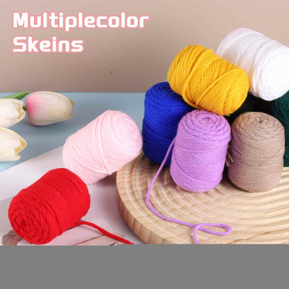 2 Pcs Crocheting Yarn, 3mm Yellow 100% Acrylic Yarn 40G/1.4oz Sport Weight Yarns Bulk Soft and Fluffy Yarns for Knitting DIY Crochet Crafts Blankets Gift,44 Yards Total