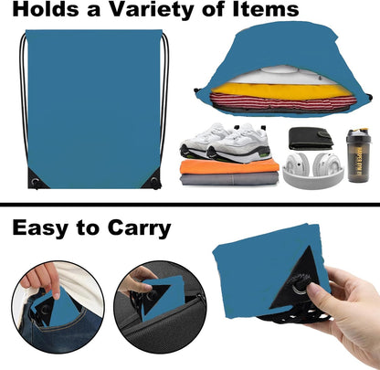 2PCS Drawstring Bags Bulk, String Backpack for Men Women, Cinch Bag Draw String Back Bag for Gym, Sports, Travel (2, Bright Yellow)