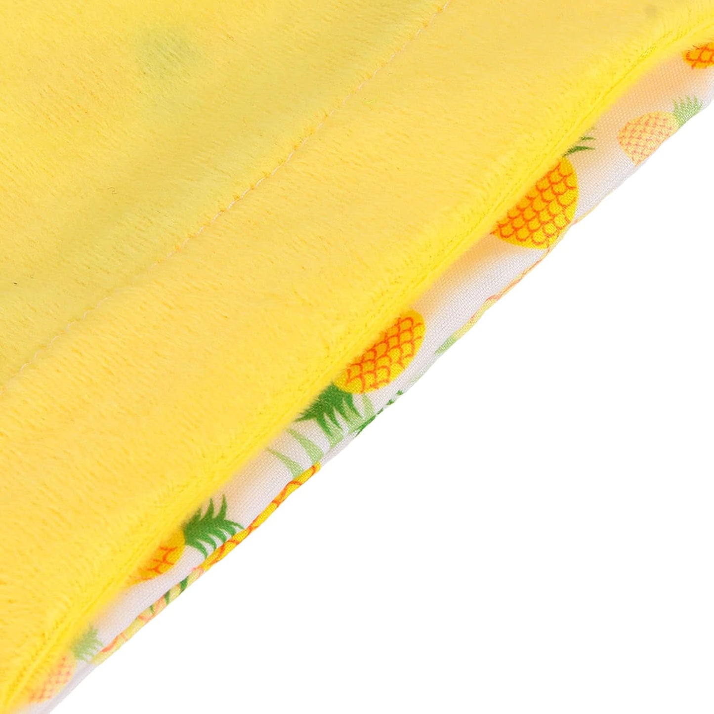 Reptile Sleeping Bag Soft Warm Bearded Dragon Bed Bearded Pet Bed with Pillow for Leopard Gecko Small Pet(Yellow)
