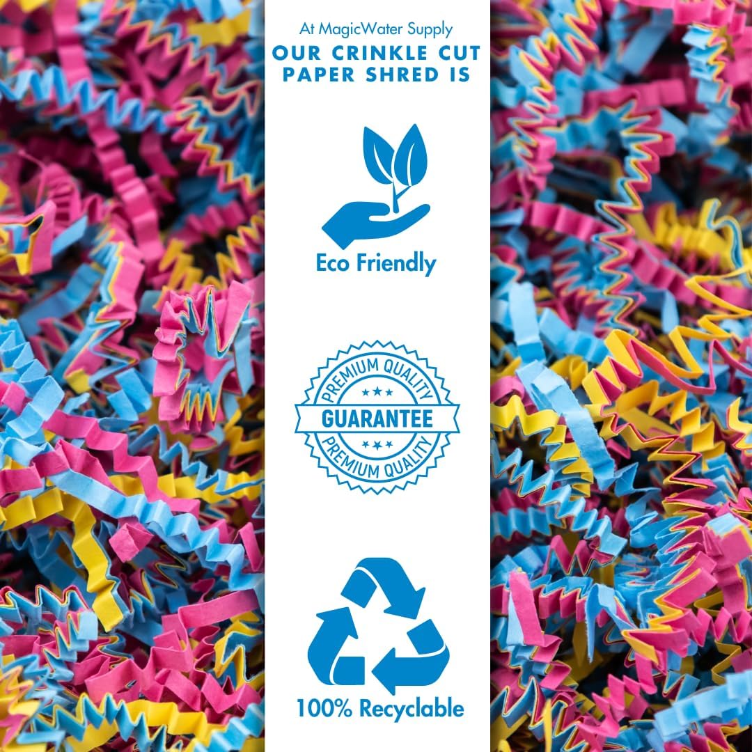 Crinkle Cut Paper Shred Filler - 1LB Kraft - Decorative & Protective Packaging for Bridesmaid Gifts & Bridesmaid Proposal Gifts Holiday Stuffers Birthdays Wedding & Anniversaries