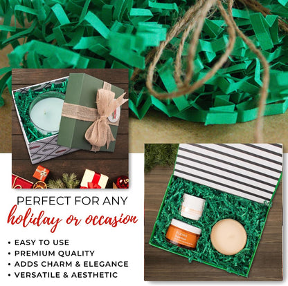 Crinkle Cut Paper Shred Filler - 1LB Kraft - Decorative & Protective Packaging for Bridesmaid Gifts & Bridesmaid Proposal Gifts Holiday Stuffers Birthdays Wedding & Anniversaries