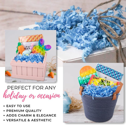 Crinkle Cut Paper Shred Filler - 1LB Kraft - Decorative & Protective Packaging for Bridesmaid Gifts & Bridesmaid Proposal Gifts Holiday Stuffers Birthdays Wedding & Anniversaries