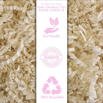 Crinkle Cut Paper Shred Filler - 1LB Kraft - Decorative & Protective Packaging for Bridesmaid Gifts & Bridesmaid Proposal Gifts Holiday Stuffers Birthdays Wedding & Anniversaries